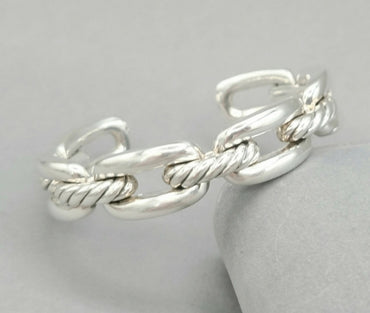  David Yurman Wellesley Chain Link Cuff Bracelet