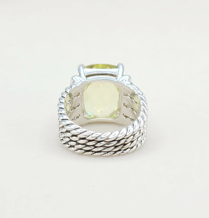 David Yurman Wheaton Lemon Citrine Diamond Ring | Certified Pre-Owned  AYW Luxury #