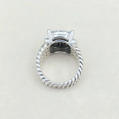  David Yurman Wheaton Ring 16x12 Pavé Diamonds