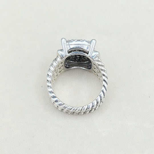 David Yurman Wheaton Ring 16x12 Pavé Diamonds
