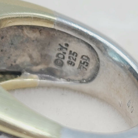  David Yurman Wide Sculpted Cable Ring Blue Topaz