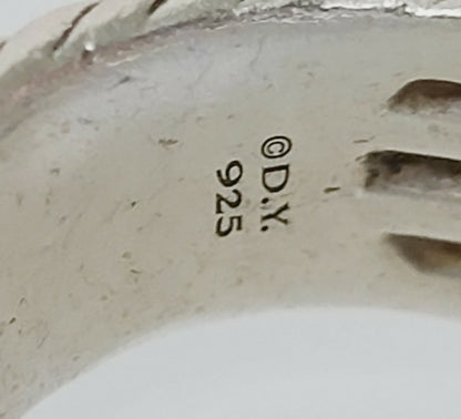 David Yurman Willow Open Four Row Ring With Diamonds