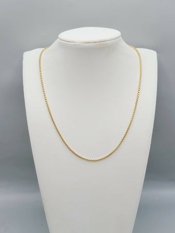 David Yurman 1.7mm Box Chain Necklace in 18k Gold, 22”