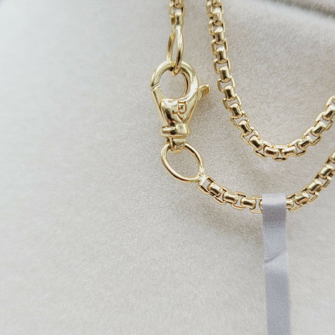 hallmark for David Yurman 1.7mm Box Chain Necklace in 18k Gold, 22”