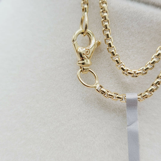 hallmark for David Yurman 1.7mm Box Chain Necklace in 18k Gold, 22”
