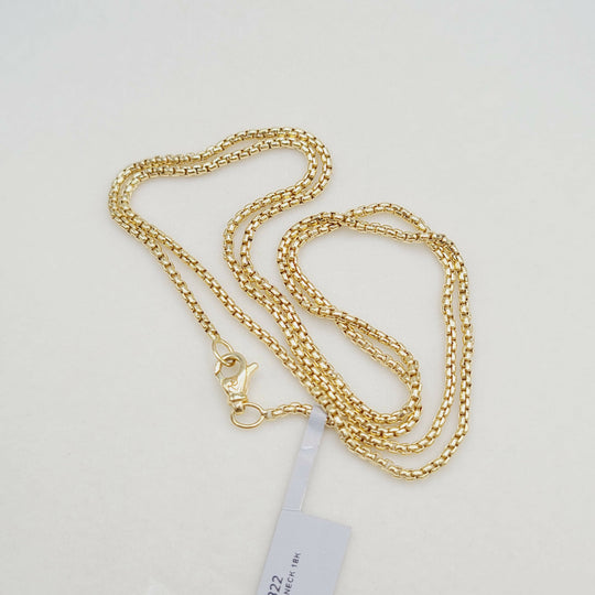 David Yurman 1.7mm Box Chain Necklace in 18k Gold, 22”