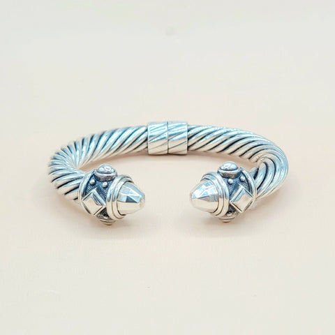  David Yurman 10mm Renaissance Sterling Silver Bracelet