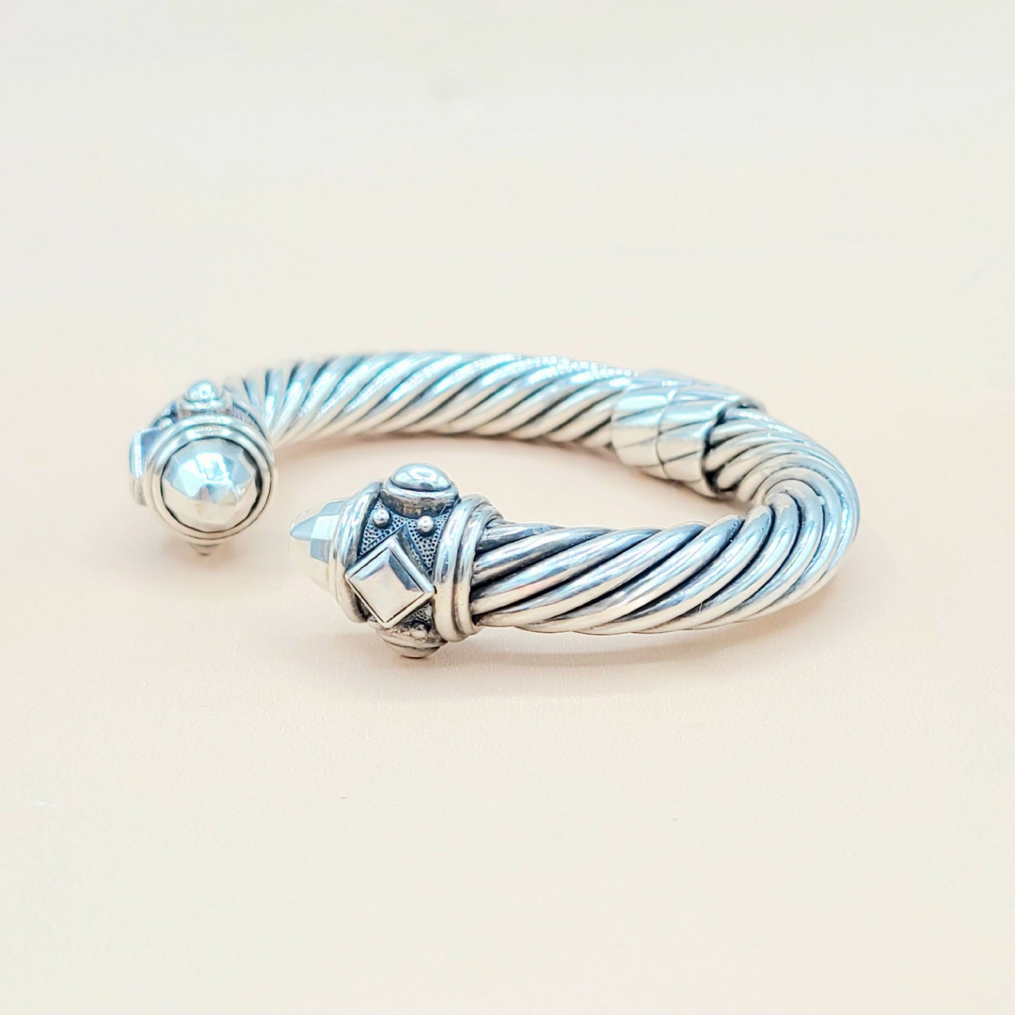    David Yurman 10mm Renaissance Sterling Silver Bracelet