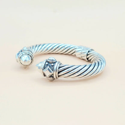    David Yurman 10mm Renaissance Sterling Silver Bracelet