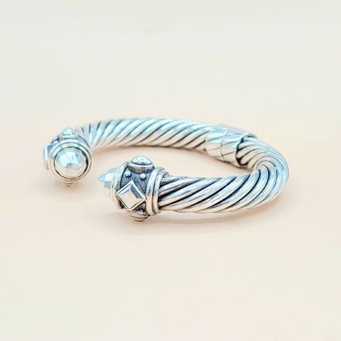  David Yurman 10mm Renaissance Sterling Silver Bracelet