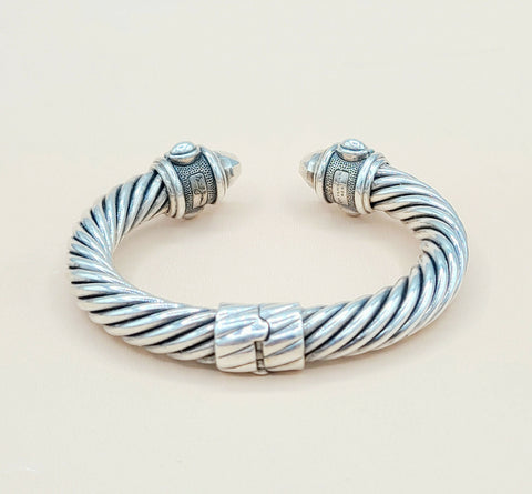  David Yurman 10mm Renaissance Sterling Silver Bracelet