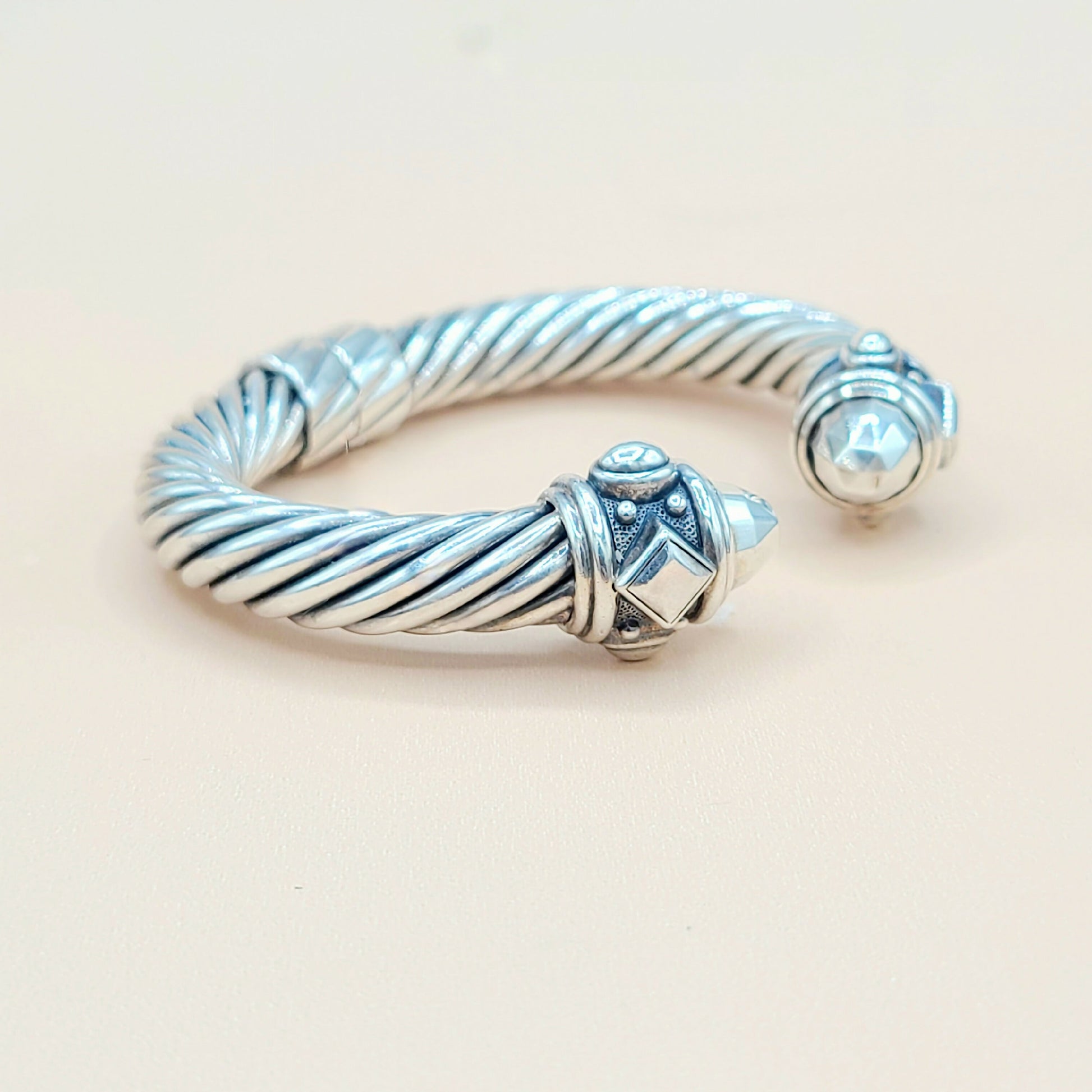    David Yurman 10mm Renaissance Sterling Silver Bracelet