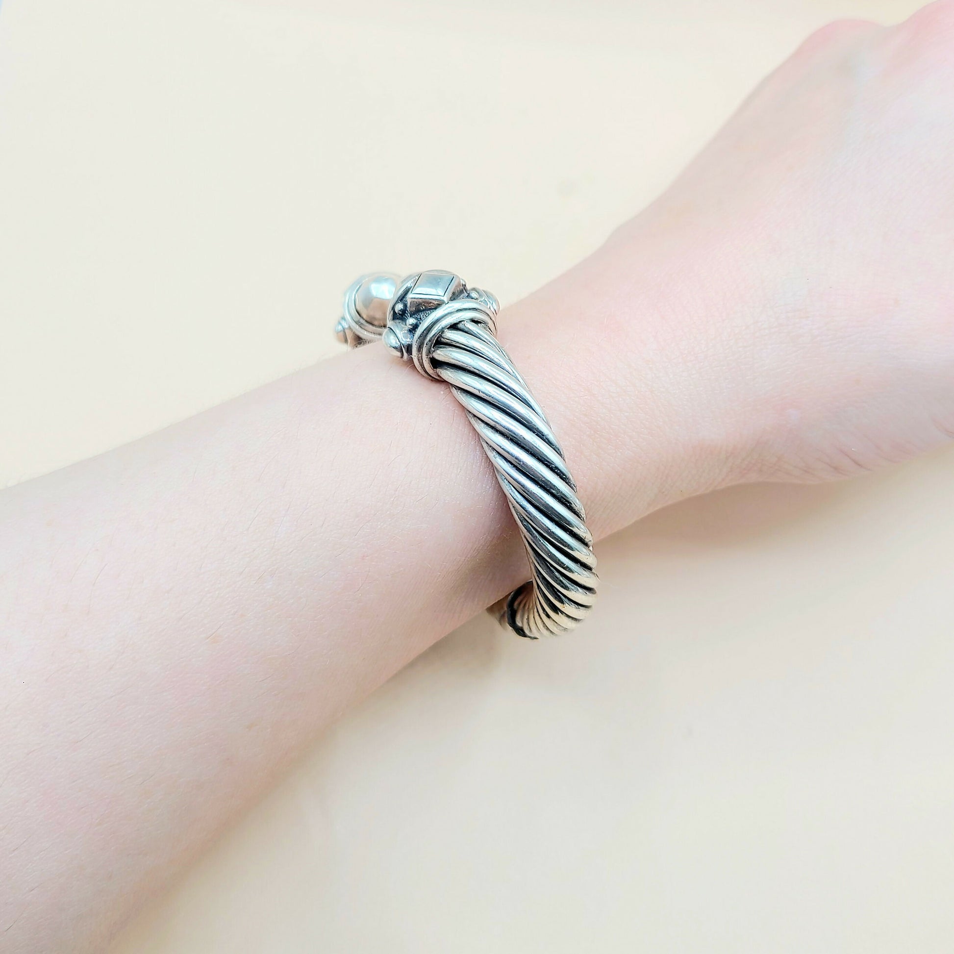    David Yurman 10mm Renaissance Sterling Silver Bracelet