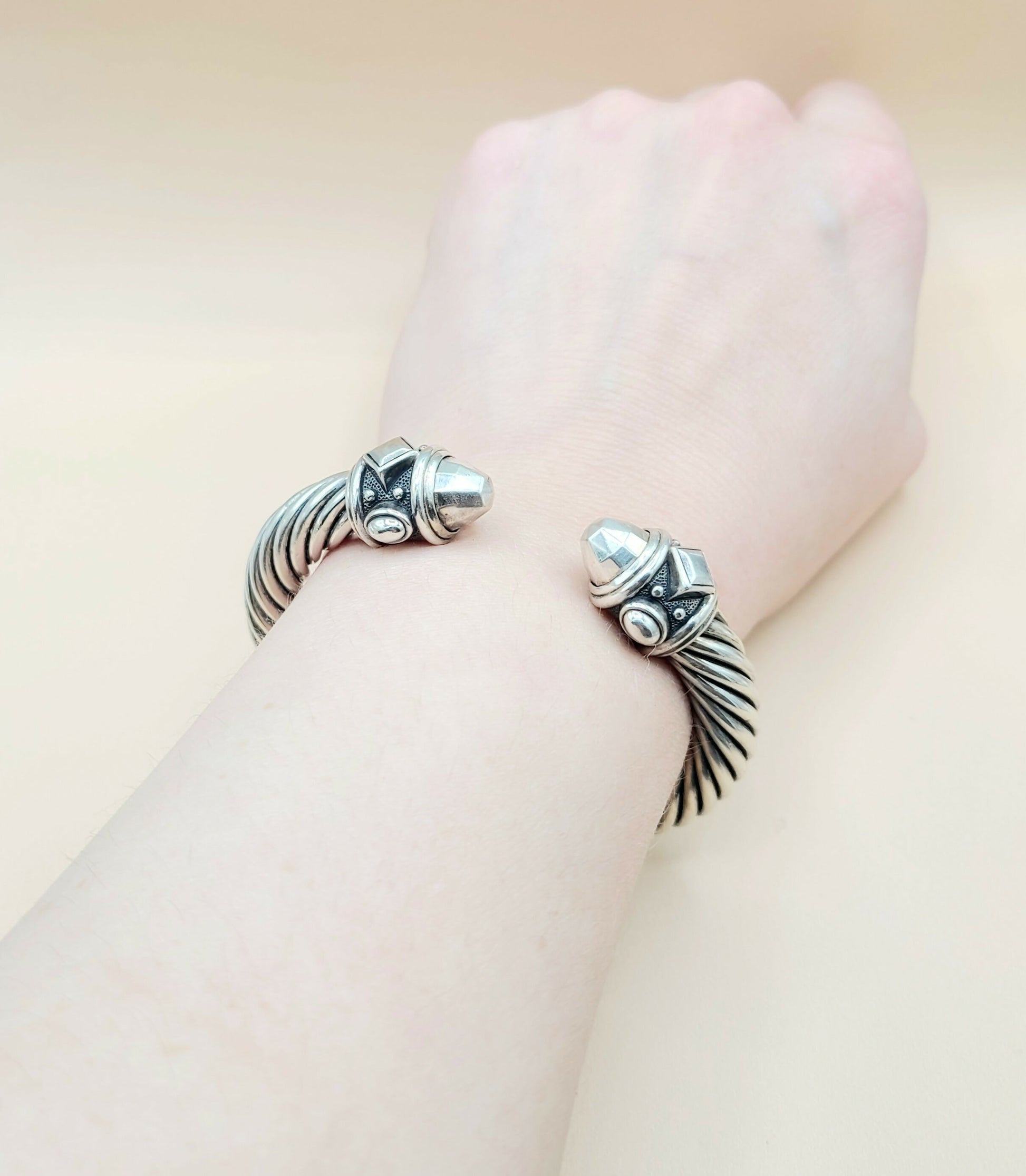    David Yurman 10mm Renaissance Sterling Silver Bracelet