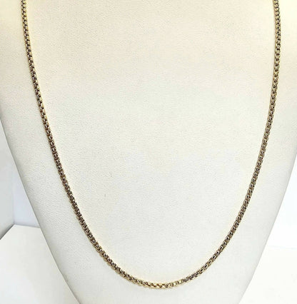 David Yurman 18K Gold Adjustable Box Chain Slider Necklace 38"