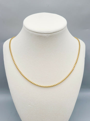 David Yurman 2.7mm Box Chain Necklace in 18k Gold, 22”