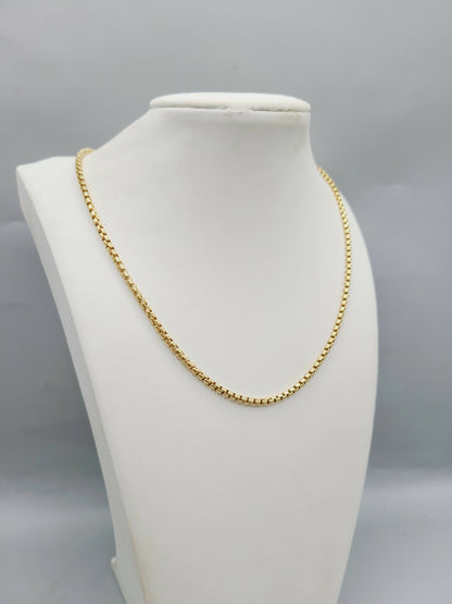 David Yurman 2.7mm Box Chain Necklace in 18k Gold, 22”