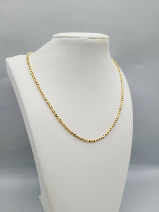 David Yurman 2.7mm Box Chain Necklace in 18k Gold, 23.25”