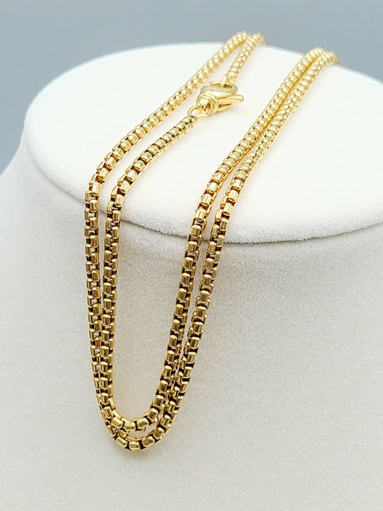 David Yurman 2.7mm Box Chain Necklace in 18k Gold, 23.25”