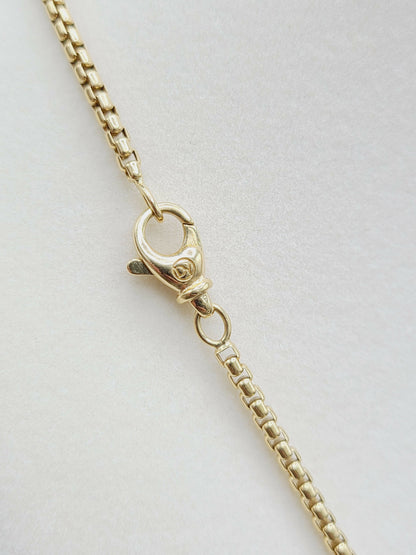 clasp David Yurman 2.7mm Box Chain Necklace in 18k Gold, 23.25”