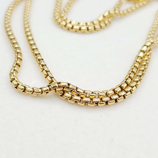 David Yurman 2.7mm Box Chain Necklace in 18k Gold, 23.25”