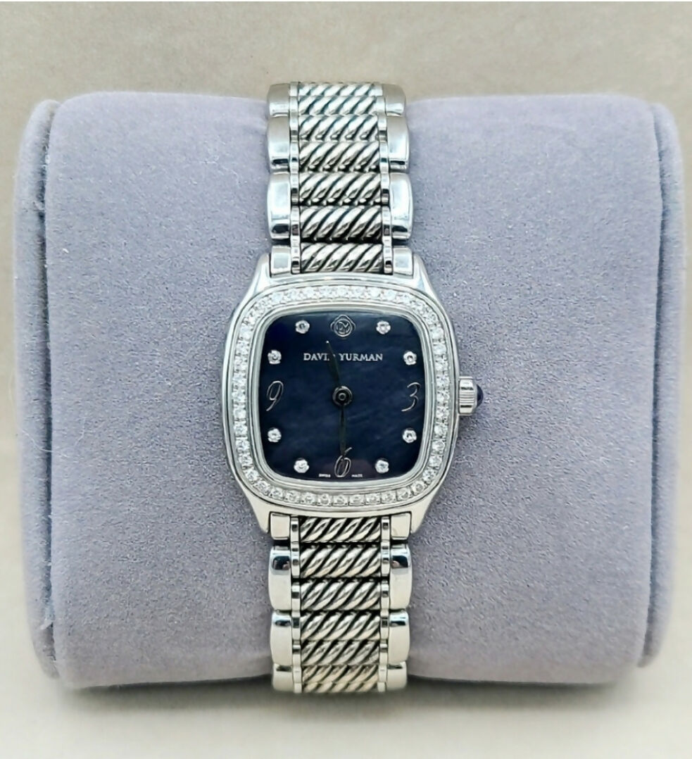 David Yurman 25mm Thoroughbred Diamond Watch