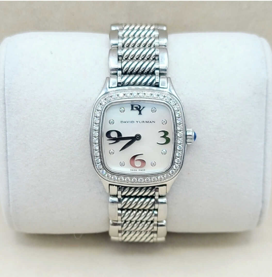 David Yurman 25mm Thoroughbred Diamond Watch