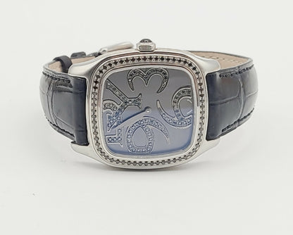 David Yurman 32mm Thoroughbred Quartz Watch With Black Diamonds
