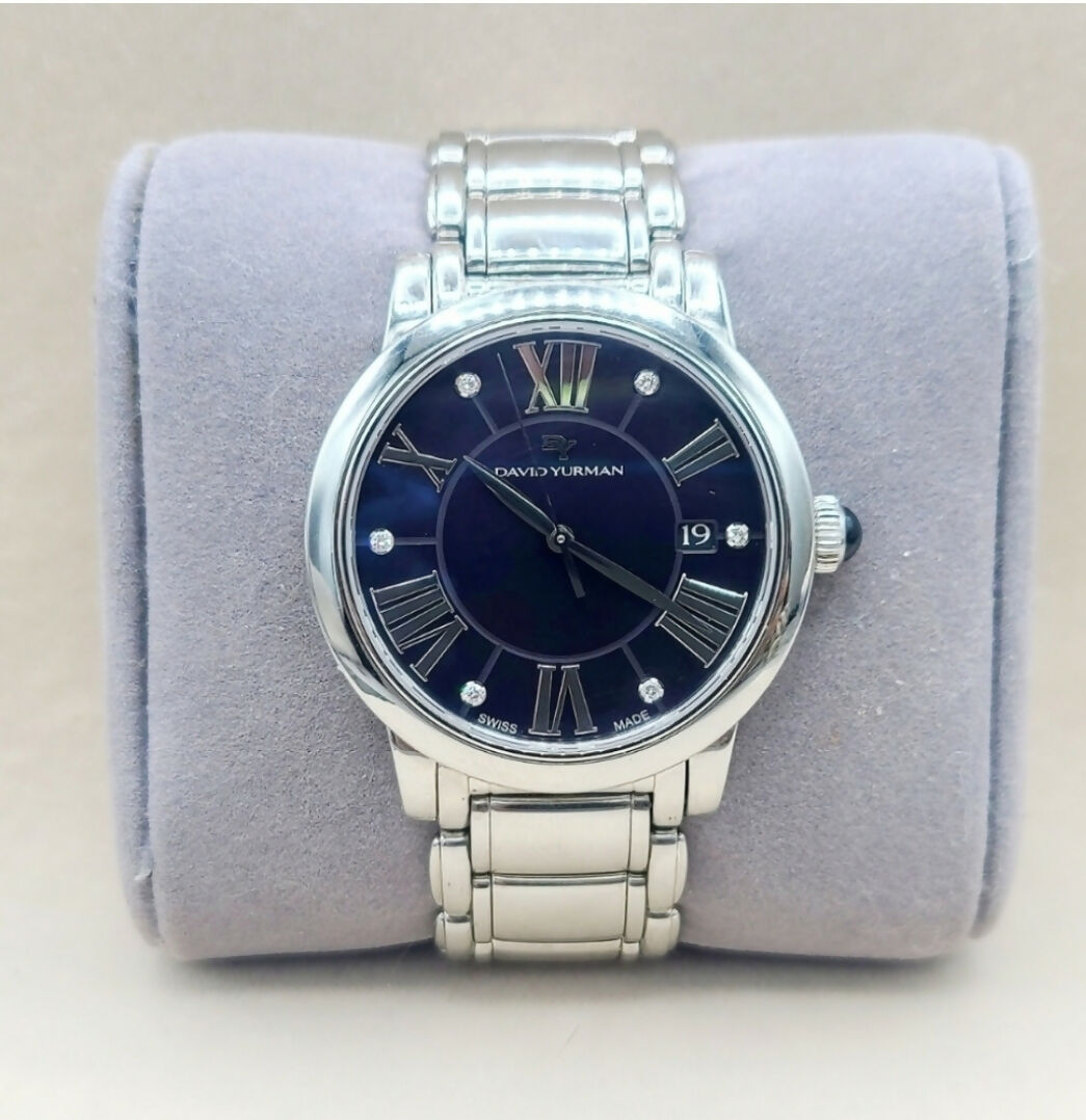 David Yurman 38mm Classic Quartz Watch With Diamonds
