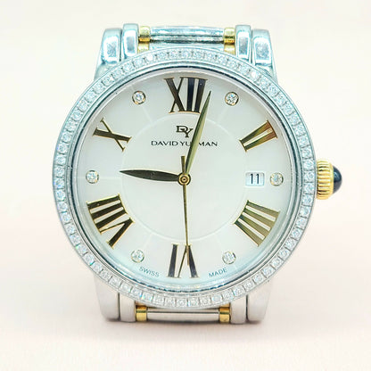 David Yurman 38mm Classic Quartz Watch with18k Gold & Diamonds