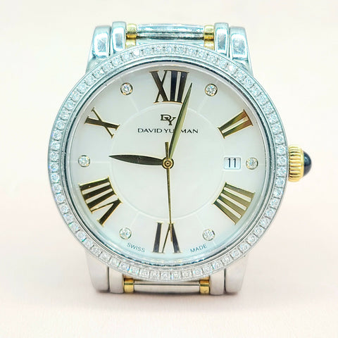 David Yurman 38mm Classic Quartz Watch with18k Gold & Diamonds