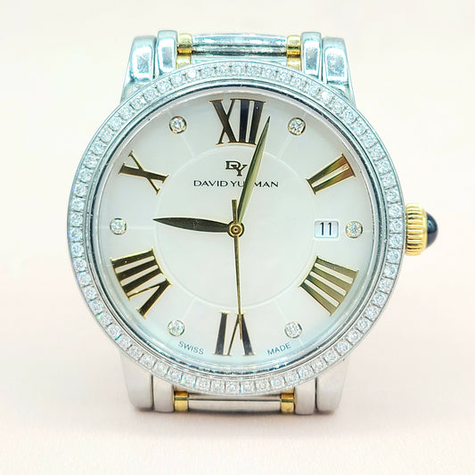 David Yurman 38mm Classic Quartz Watch with18k Gold & Diamonds