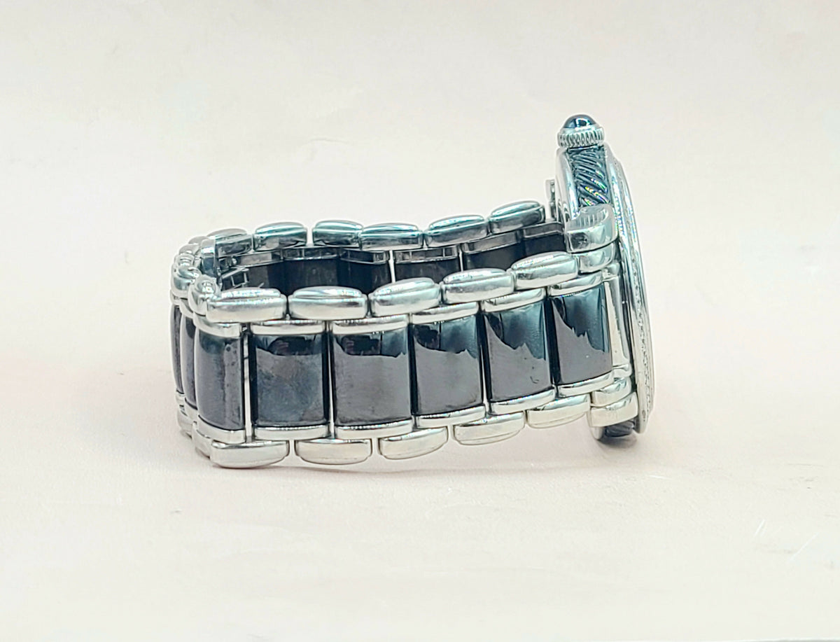 David Yurman 38mm Quartz Watch – Diamonds & Black Ceramic
