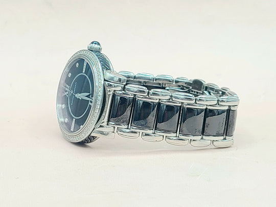 side view David Yurman 38mm Quartz Watch – Diamonds & Black Ceramic
