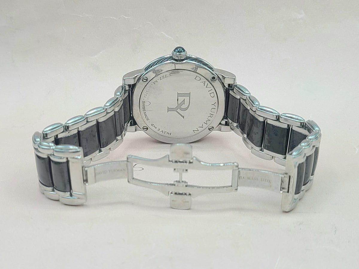 back view of David Yurman 38mm Quartz Watch – Diamonds & Black Ceramic
