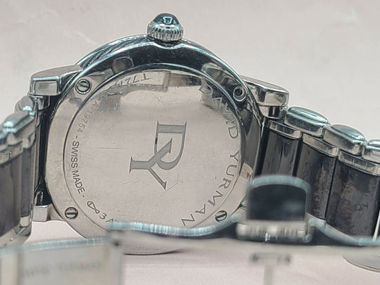 case back of David Yurman 38mm Quartz Watch – Diamonds & Black Ceramic
