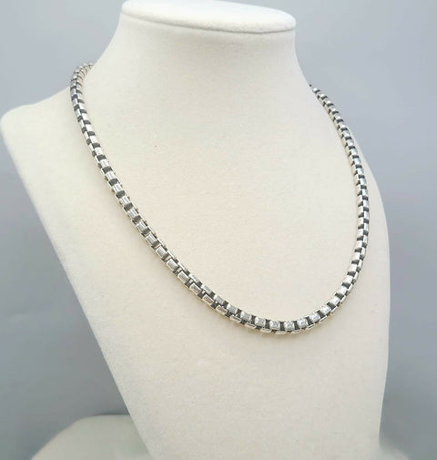 David Yurman 5.2mm Box Chain in Sterling Silver, 18”