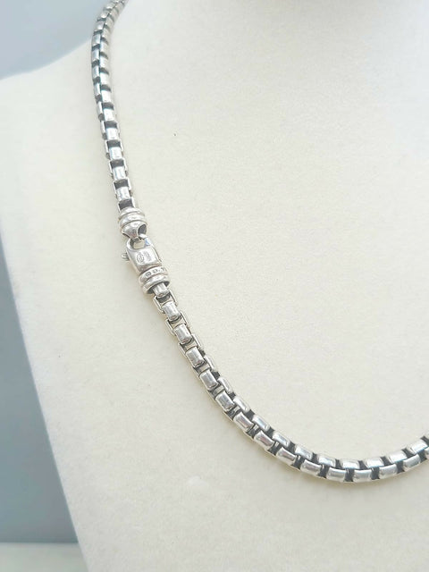 CLASP OF David Yurman 5.2mm Box Chain in Sterling Silver, 18”