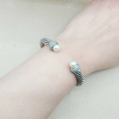David Yurman Candy Pearl Diamond Cable Bracelet | Certified Pre-Owned  AYW Luxury #