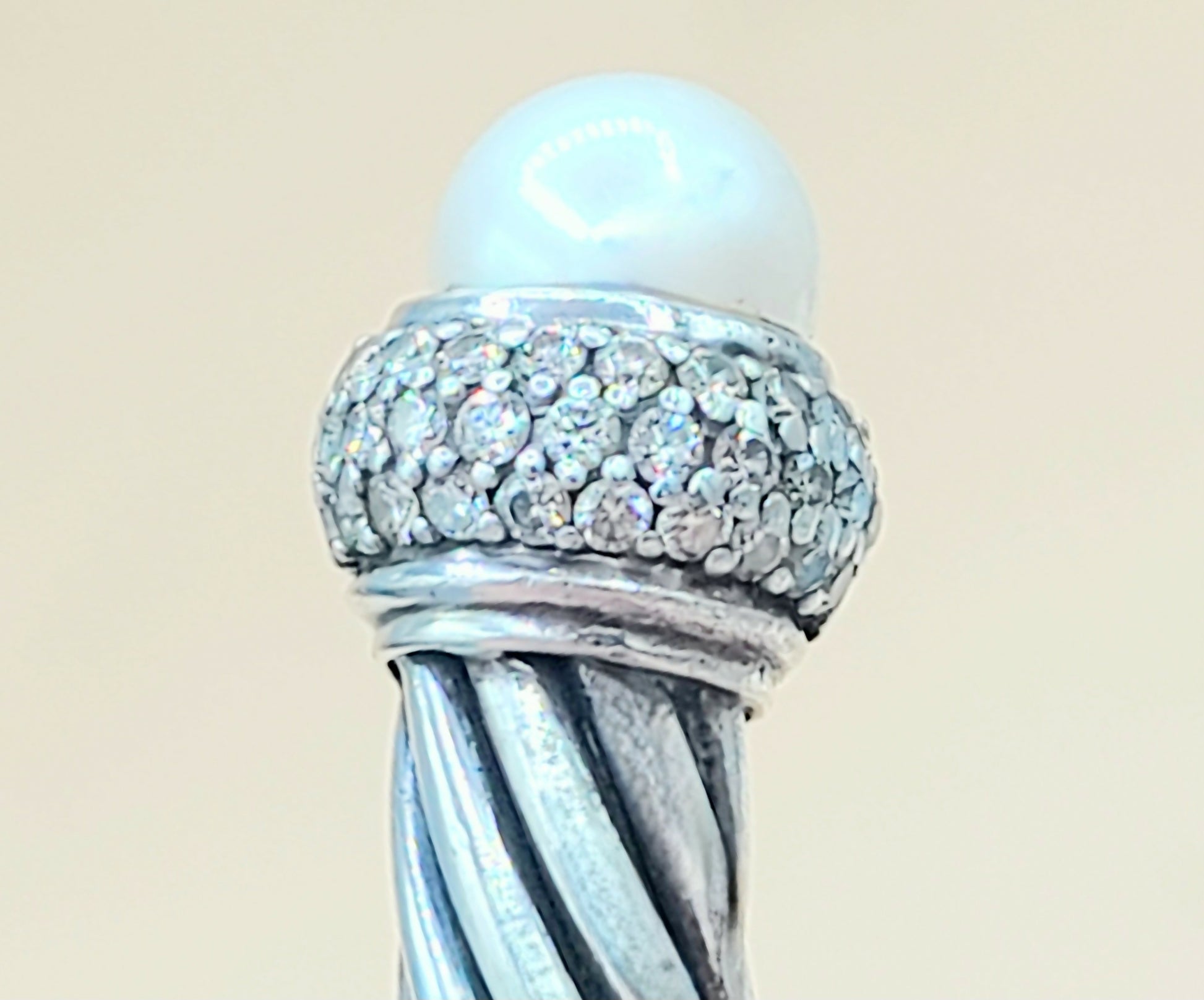 David Yurman Candy Pearl Diamond Cable Bracelet | Certified Pre-Owned  AYW Luxury #
