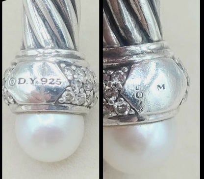 David Yurman Candy Pearl Diamond Cable Bracelet | Certified Pre-Owned  AYW Luxury #