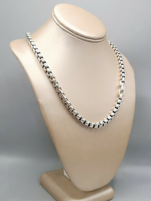 David Yurman 7mm Sterling Silver Box Chain Necklace