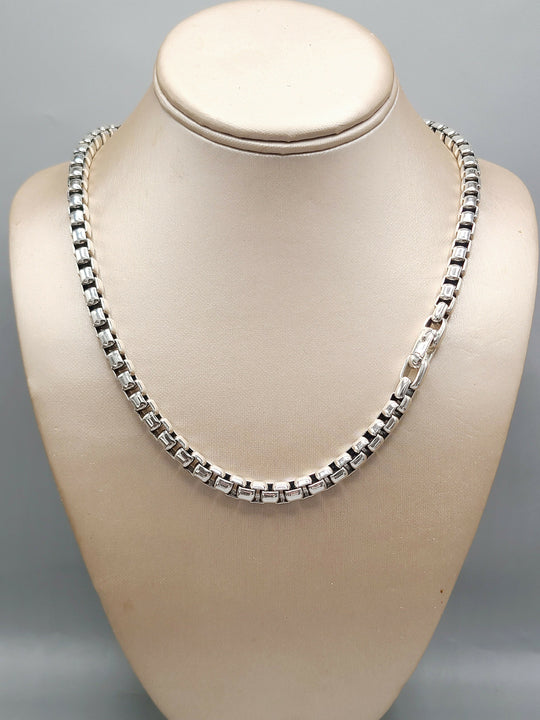 David Yurman 7mm Sterling Silver Box Chain Necklace
