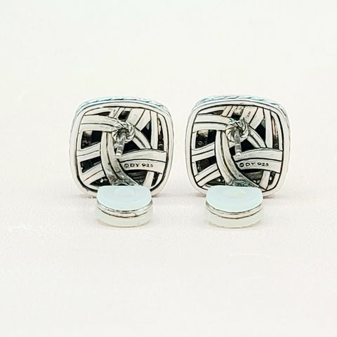  David Yurman Albion-11mm Black Orchid-Diamond-Earrings