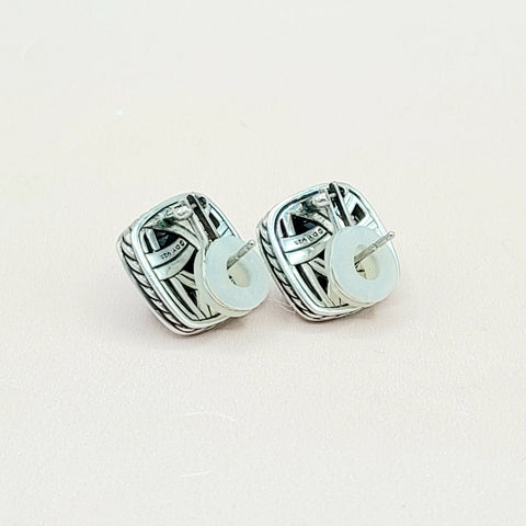  David Yurman Albion-11mm Black Orchid-Diamond-Earrings