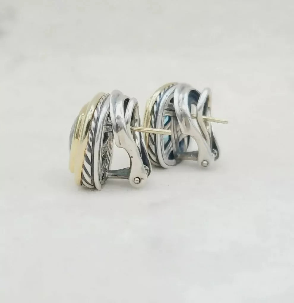 David_Yurman_Albion_11mm_Blue_Topaz_Earrings_With_Gold_2