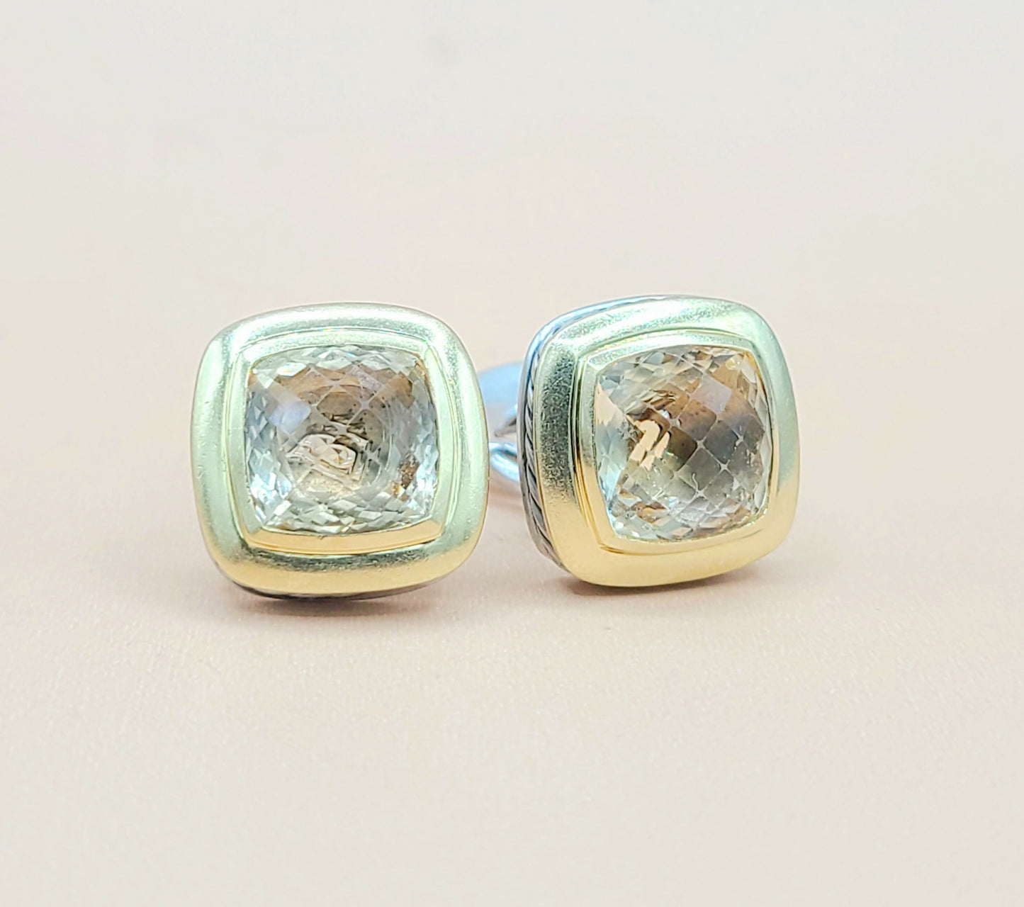 David Yurman Albion 11mm Champagne Citrine Earrings | Certified  AYW Luxury #
