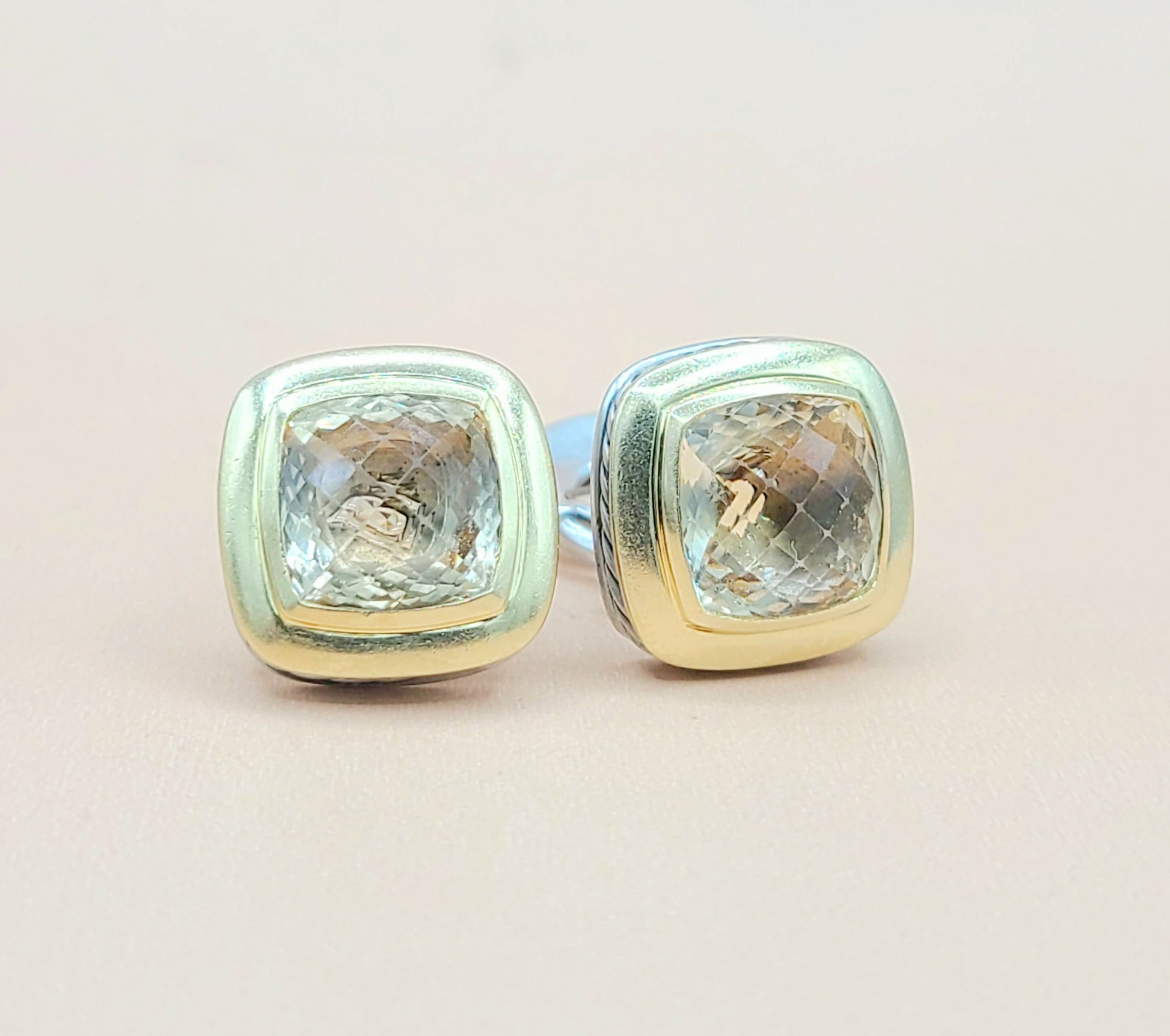 David Yurman Albion 11mm Champagne Citrine Earrings | Certified  AYW Luxury #
