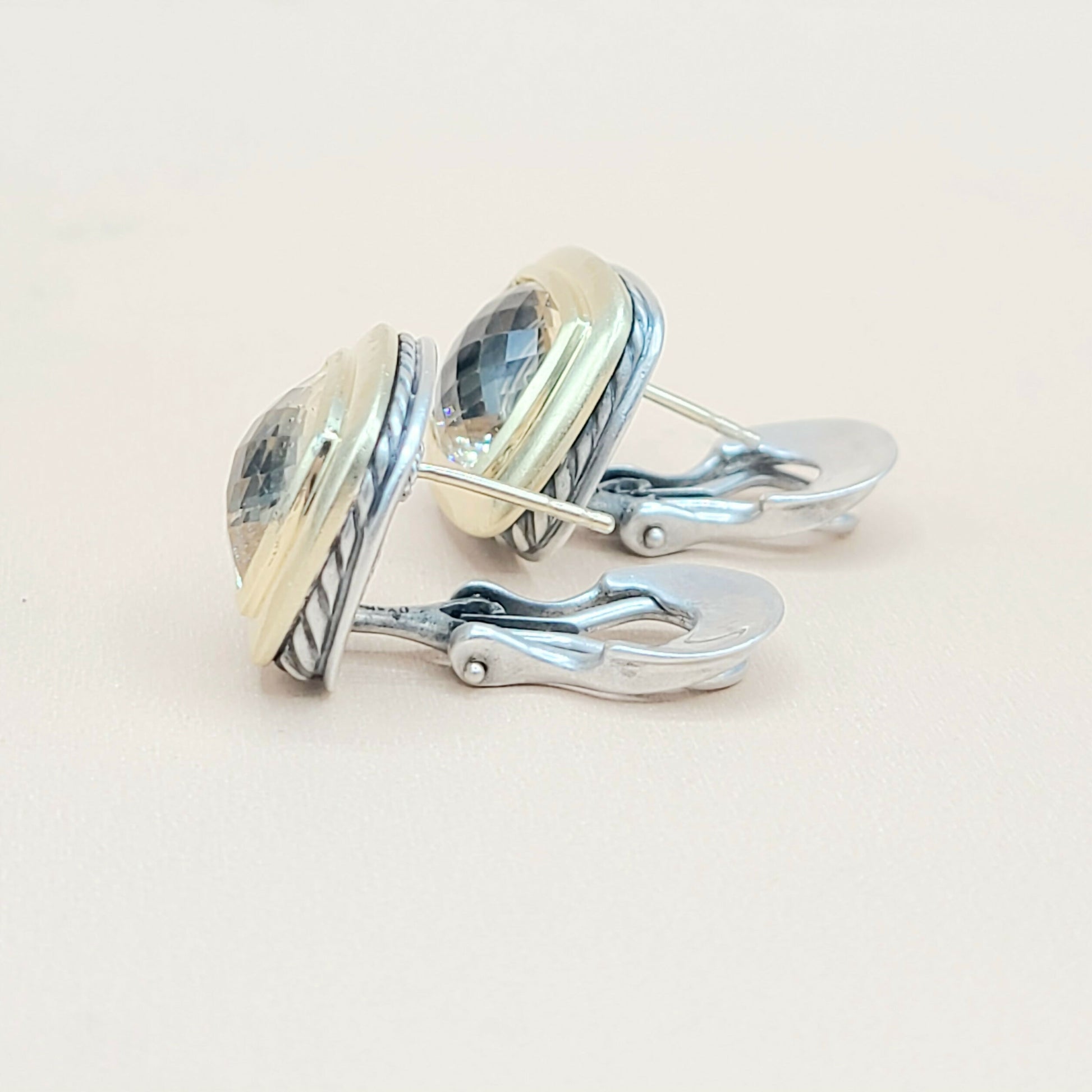 David Yurman Albion 11mm Champagne Citrine Earrings | Certified  AYW Luxury #