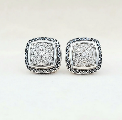 David Yurman Albion 11mm Pave Diamond Earrings
